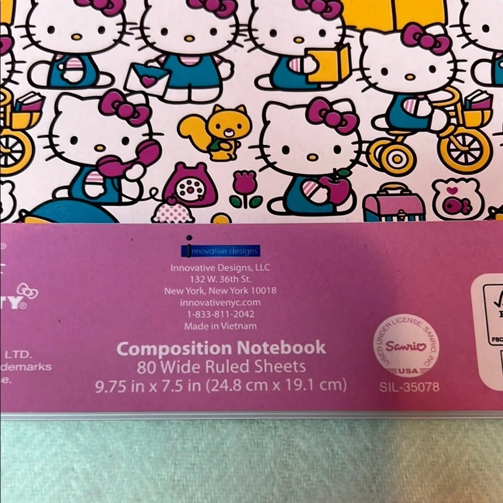 NWT Hello Kitty Notebook and Portfolio Folder Set Gift Set